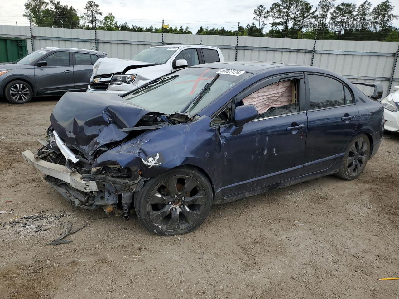 2006 Honda Civic Ex Blue vin: 1HGFA16876L134443