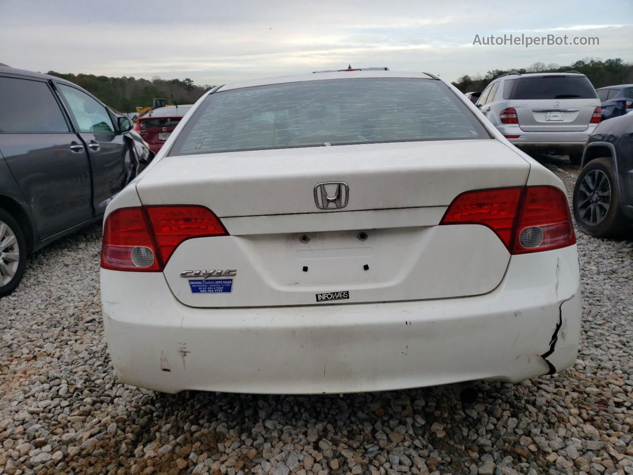 2008 Honda Civic Ex White vin: 1HGFA16878L003077