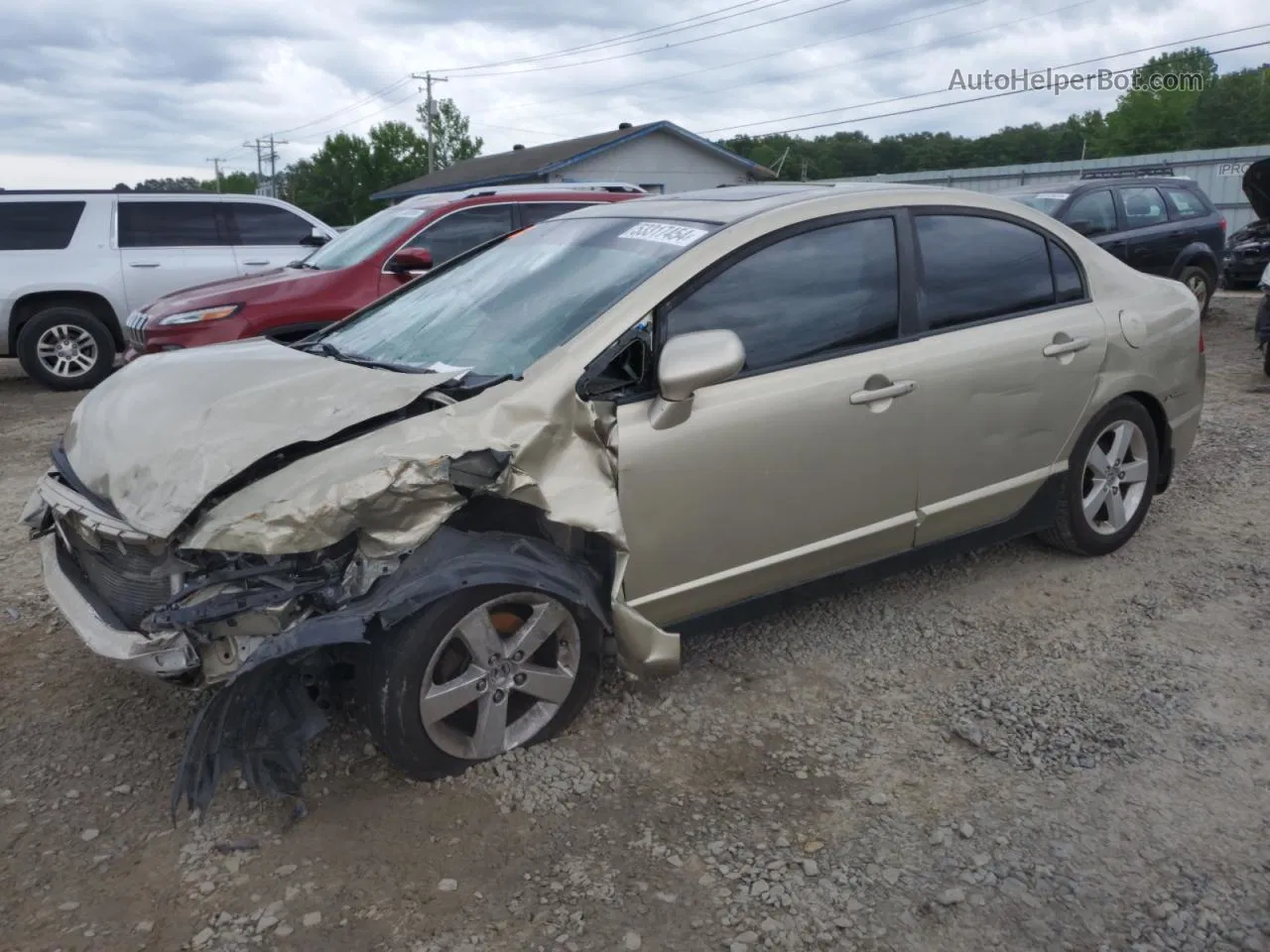 2008 Honda Civic Ex Золотой vin: 1HGFA16878L036841