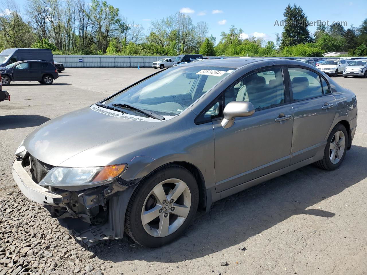 2008 Honda Civic Ex Серый vin: 1HGFA16878L038136