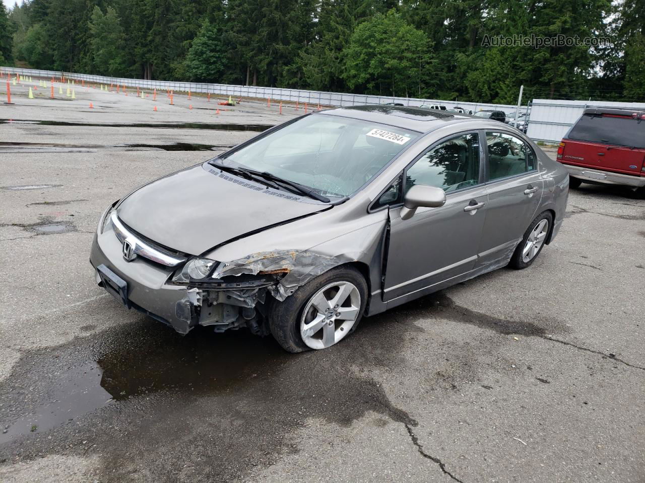 2008 Honda Civic Ex Серый vin: 1HGFA16878L086588