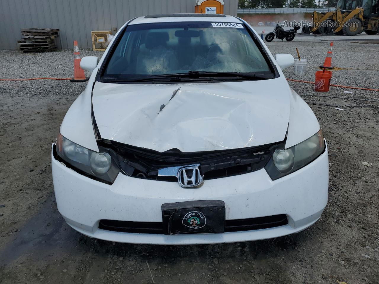 2008 Honda Civic Ex White vin: 1HGFA16878L090835