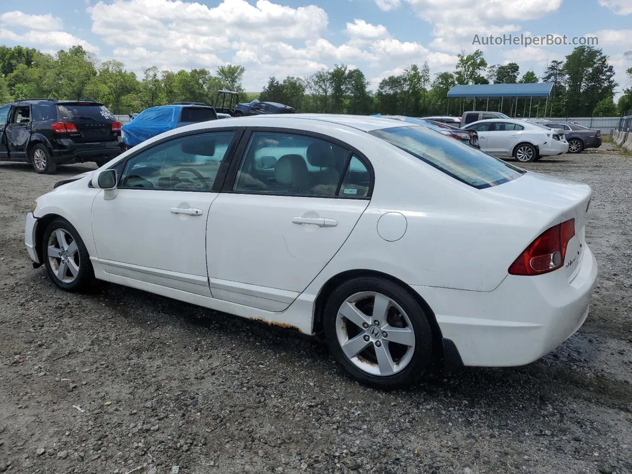 2008 Honda Civic Ex White vin: 1HGFA16878L090835