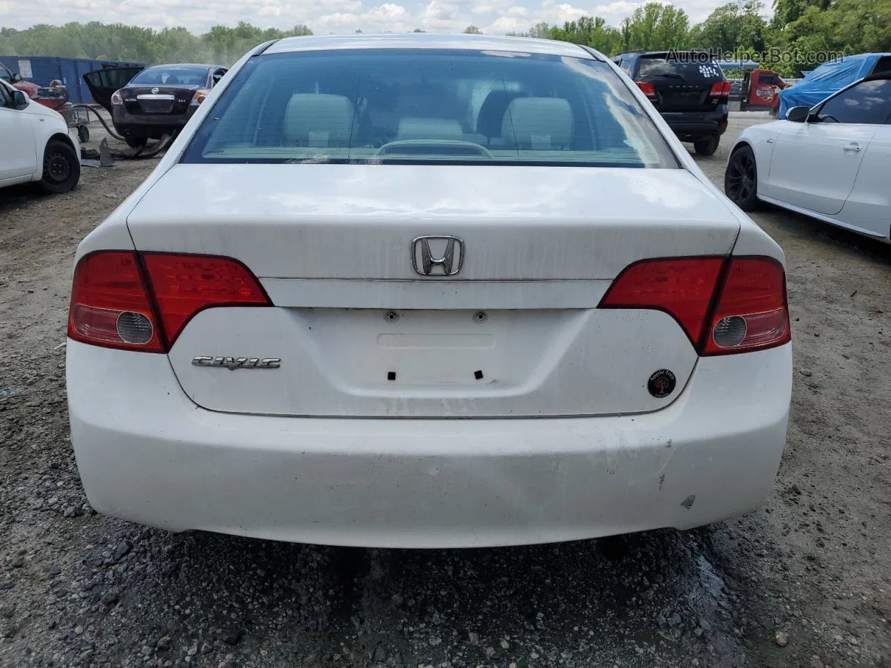 2008 Honda Civic Ex White vin: 1HGFA16878L090835