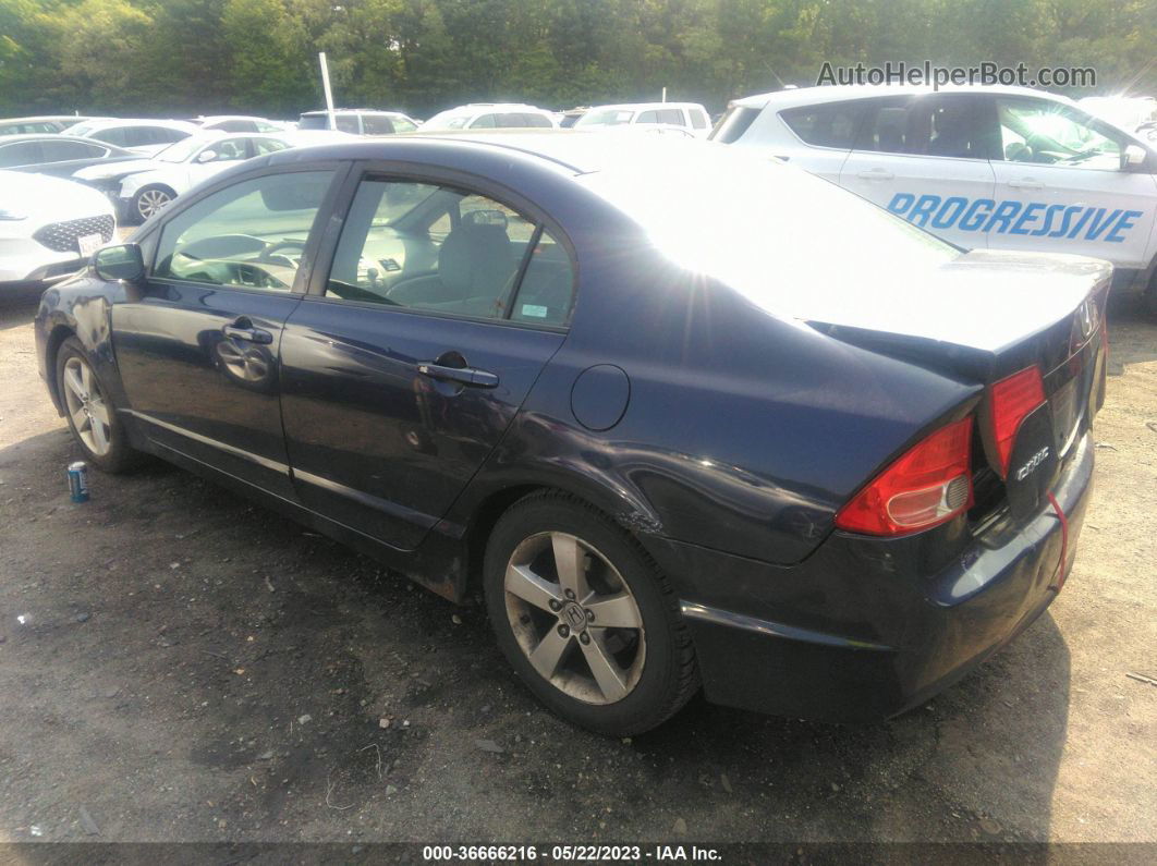 2008 Honda Civic Sdn Ex Синий vin: 1HGFA16878L098613