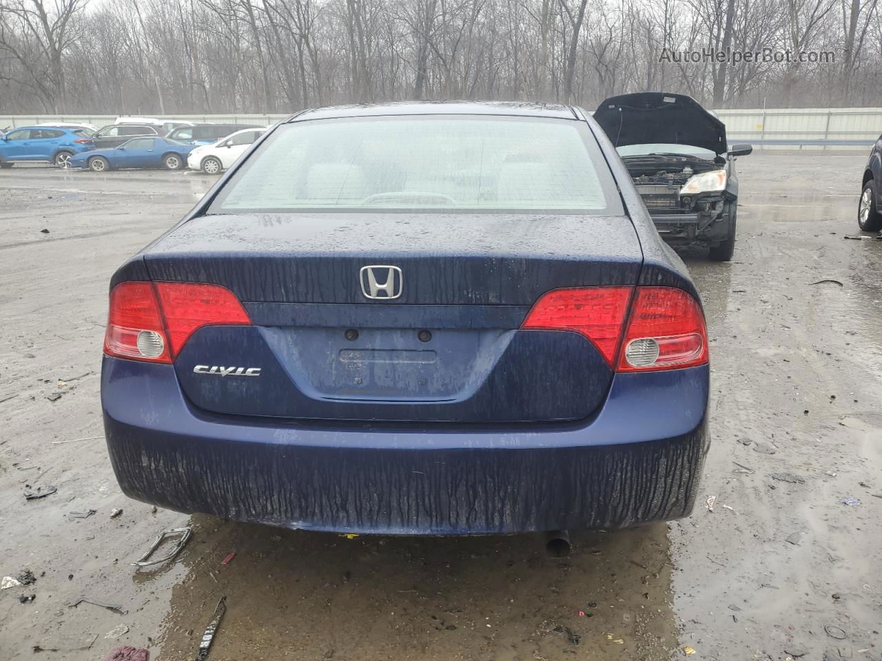 2008 Honda Civic Ex Blue vin: 1HGFA16878L100974