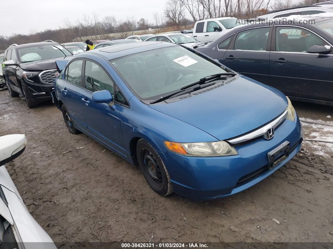 2008 Honda Civic Ex Синий vin: 1HGFA16878L115006