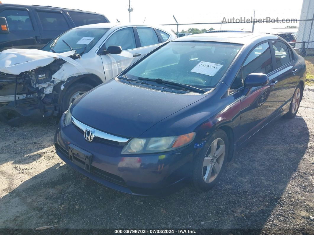 2008 Honda Civic Ex Dark Blue vin: 1HGFA16888L055074