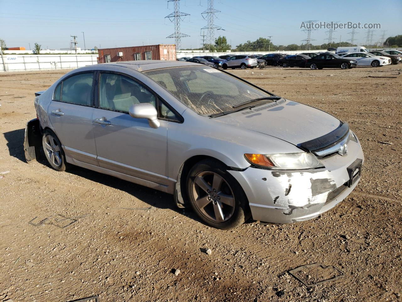 2008 Honda Civic Ex Серебряный vin: 1HGFA16888L067774