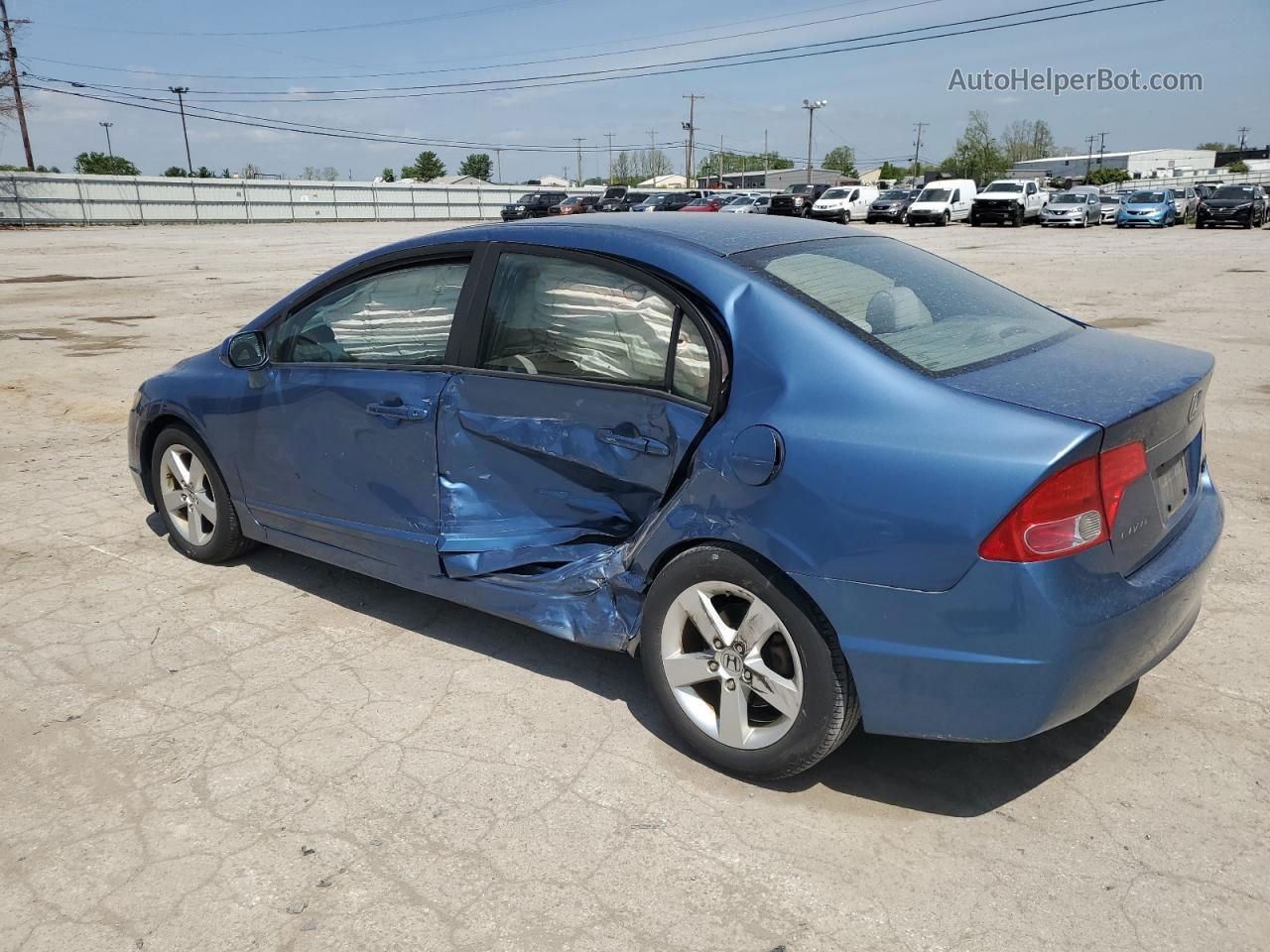 2008 Honda Civic Ex Blue vin: 1HGFA16888L085806