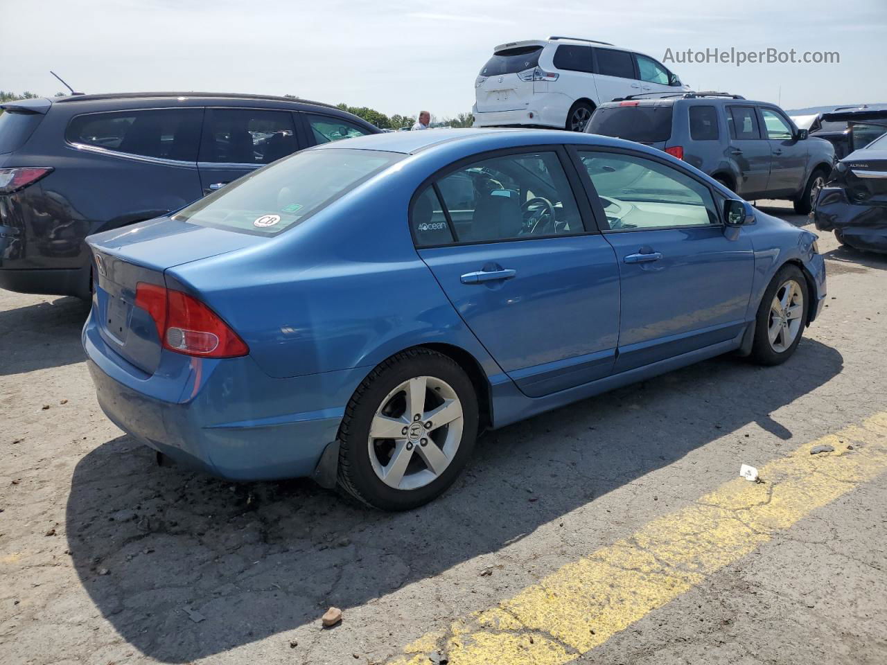 2006 Honda Civic Ex Blue vin: 1HGFA16896L085326