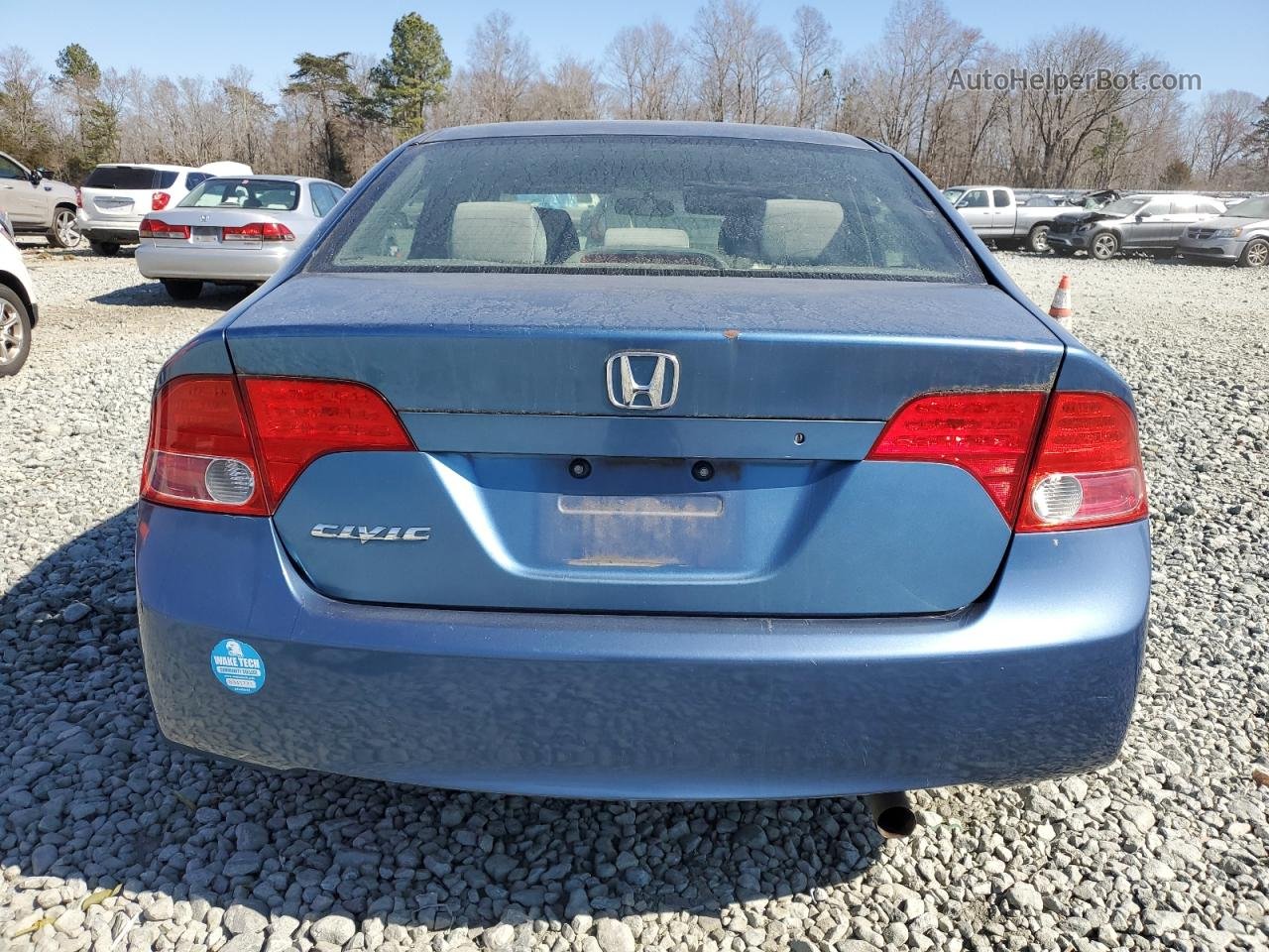 2006 Honda Civic Ex Синий vin: 1HGFA16896L138428