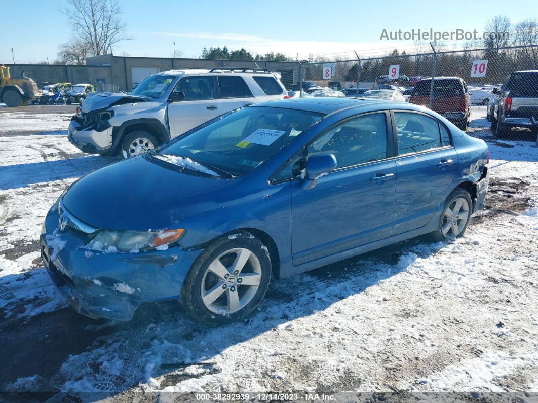 2008 Honda Civic Ex Blue vin: 1HGFA16898L071154