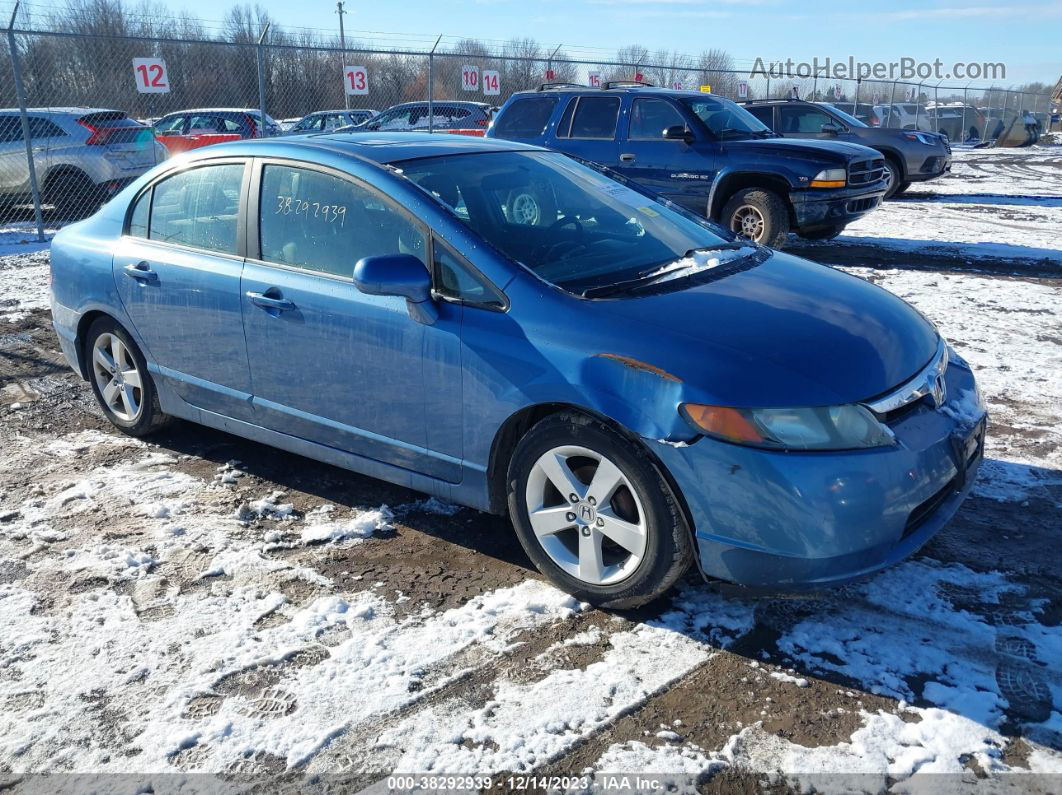 2008 Honda Civic Ex Blue vin: 1HGFA16898L071154