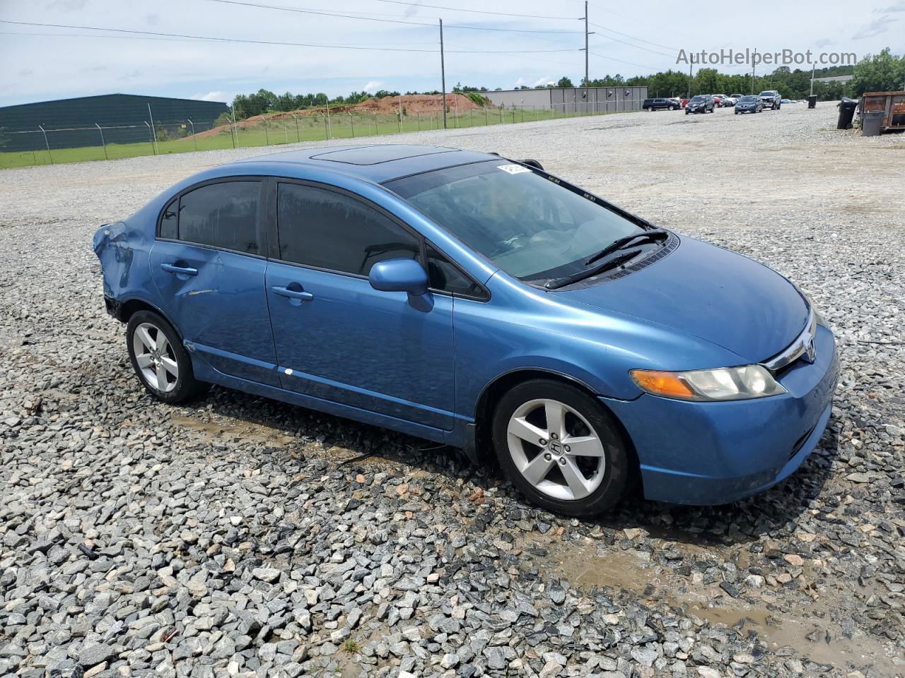 2008 Honda Civic Ex Синий vin: 1HGFA168X8L009844