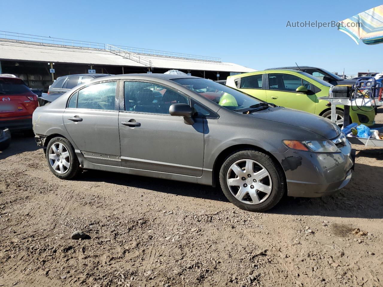 2008 Honda Civic Ex Gray vin: 1HGFA168X8L060650