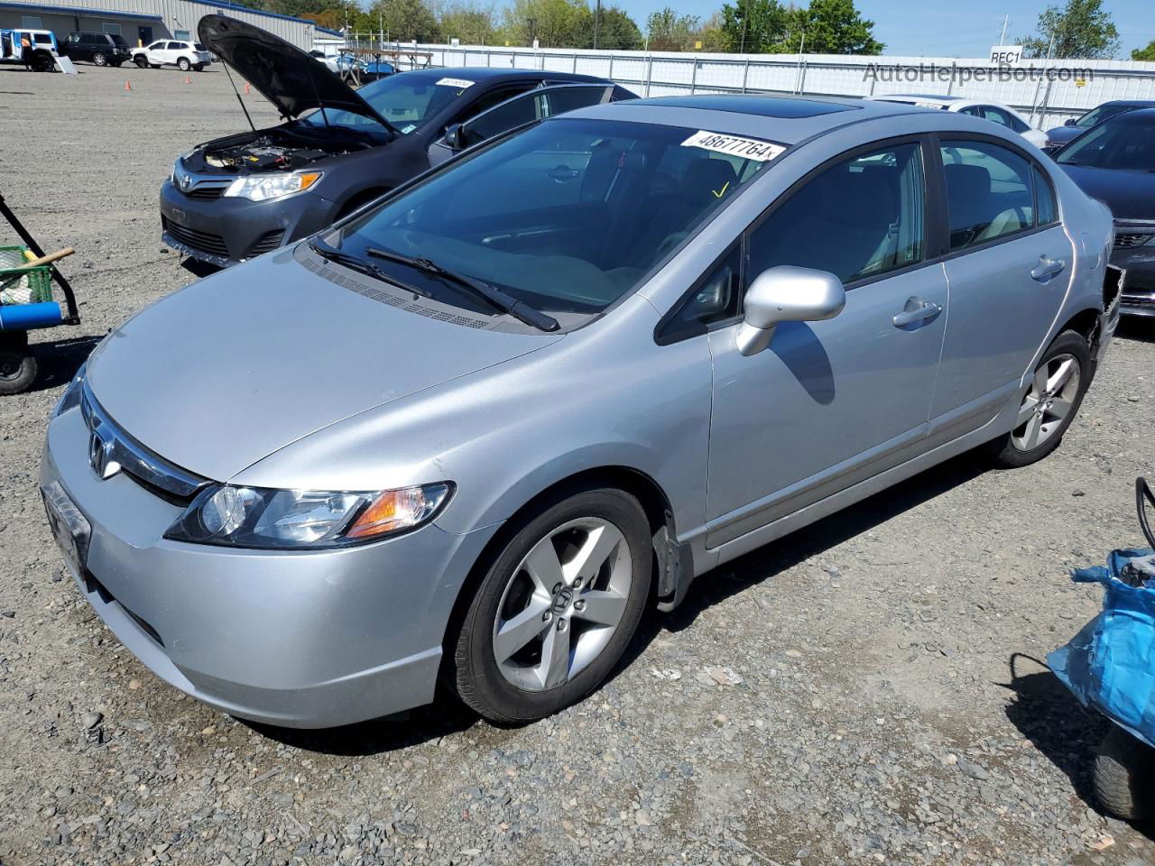 2008 Honda Civic Ex Silver vin: 1HGFA168X8L064679