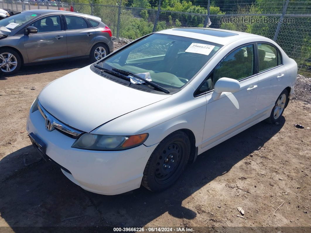 2008 Honda Civic Ex White vin: 1HGFA168X8L098914