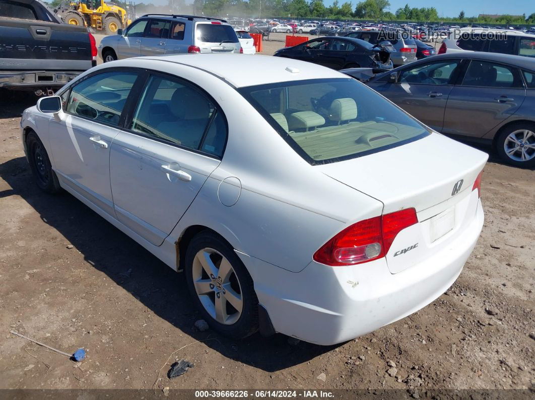 2008 Honda Civic Ex White vin: 1HGFA168X8L098914