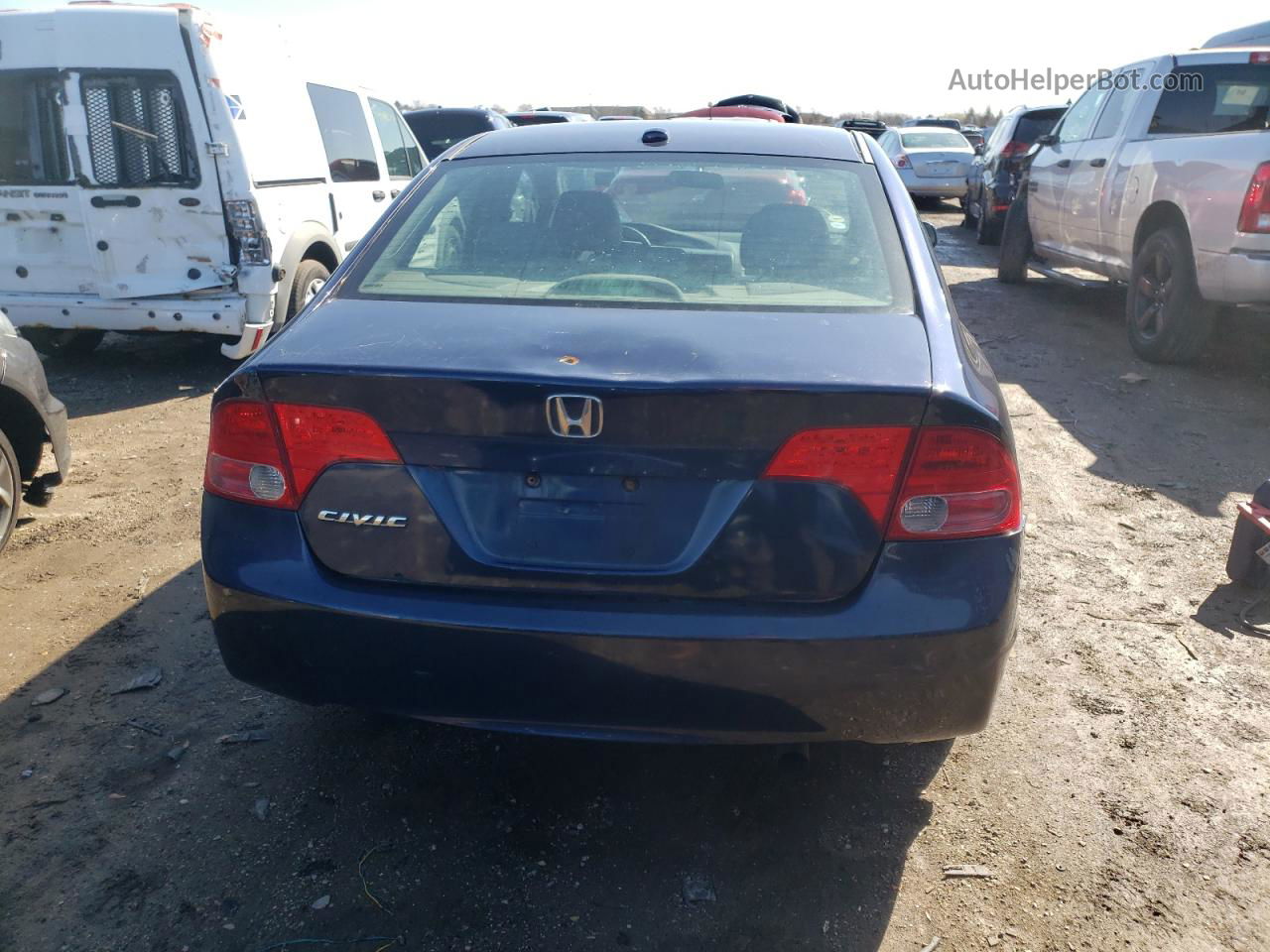 2008 Honda Civic Exl Синий vin: 1HGFA16958L022400