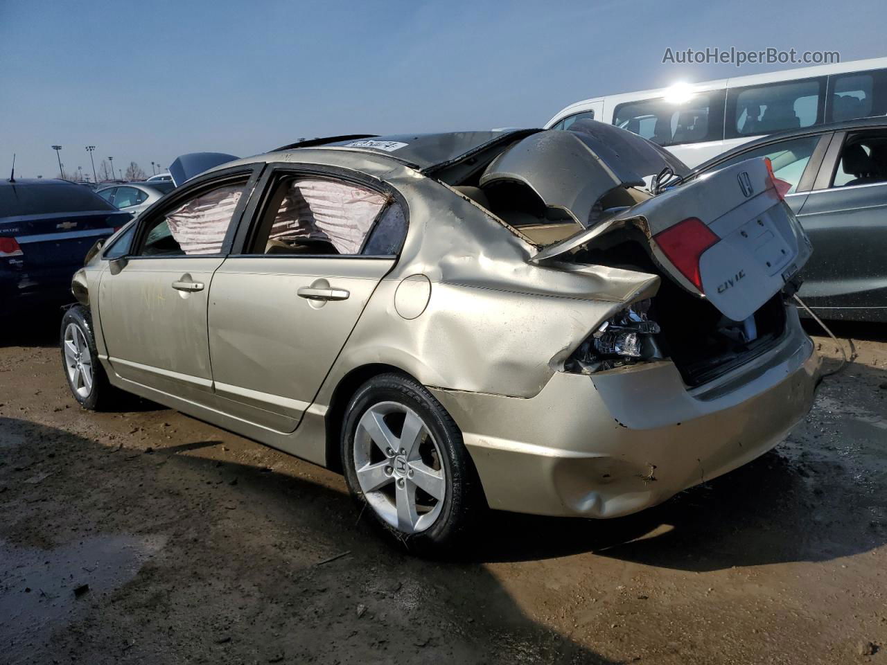 2008 Honda Civic Exl Золотой vin: 1HGFA16958L106104