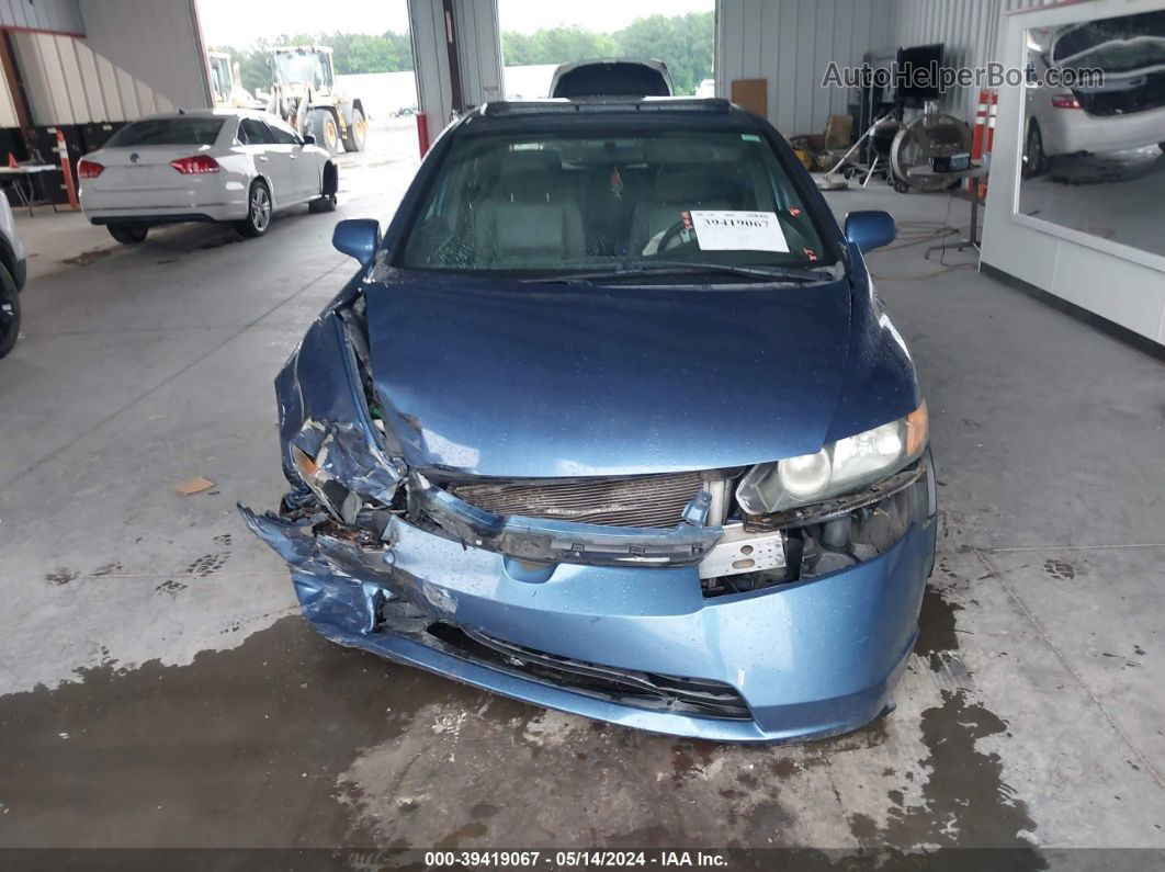 2008 Honda Civic Ex-l Blue vin: 1HGFA16968L041957