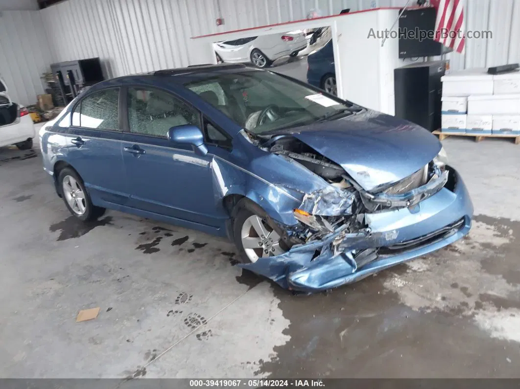 2008 Honda Civic Ex-l Blue vin: 1HGFA16968L041957