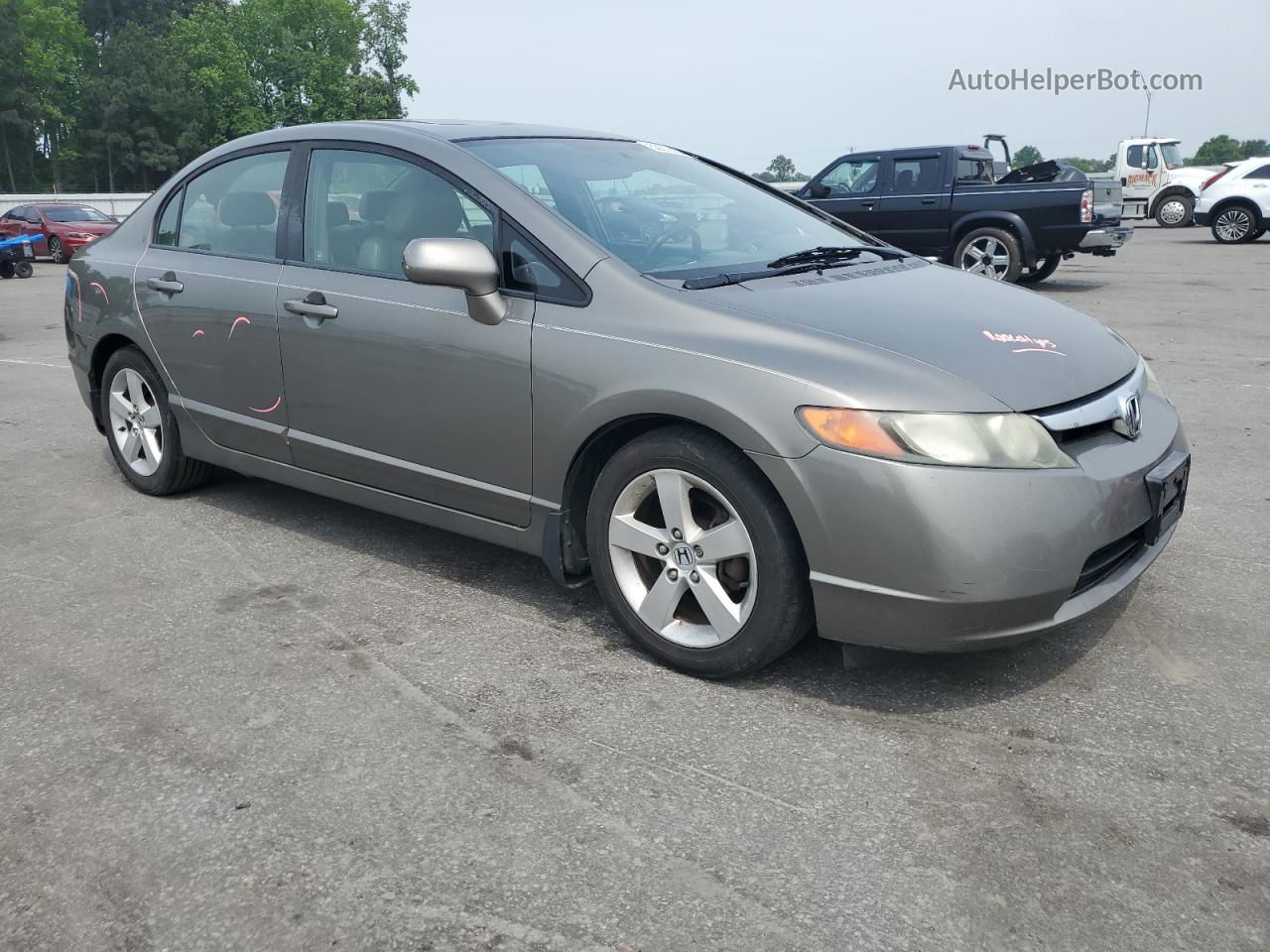 2008 Honda Civic Exl Серый vin: 1HGFA16978L061635