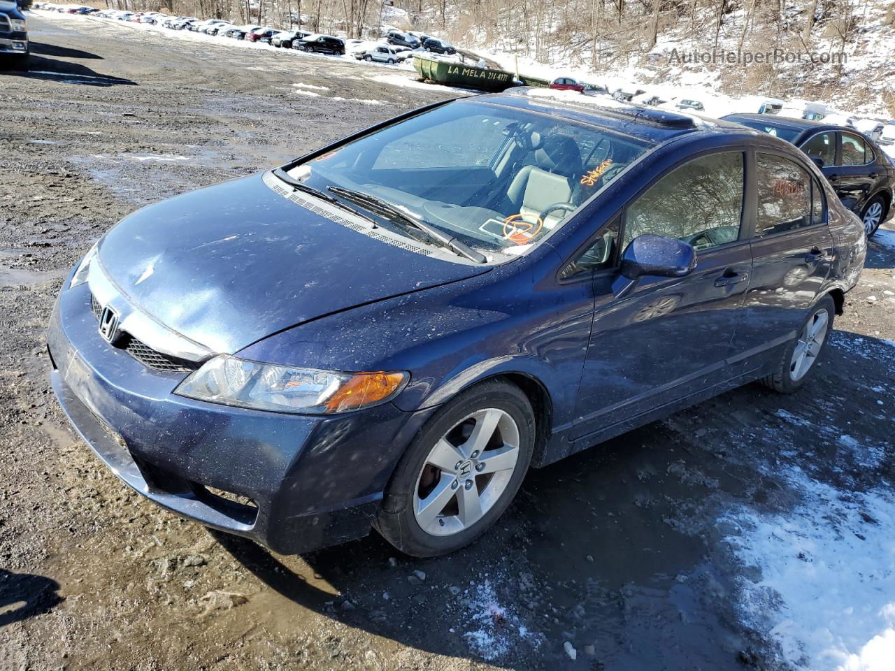 2008 Honda Civic Exl Blue vin: 1HGFA16978L081688