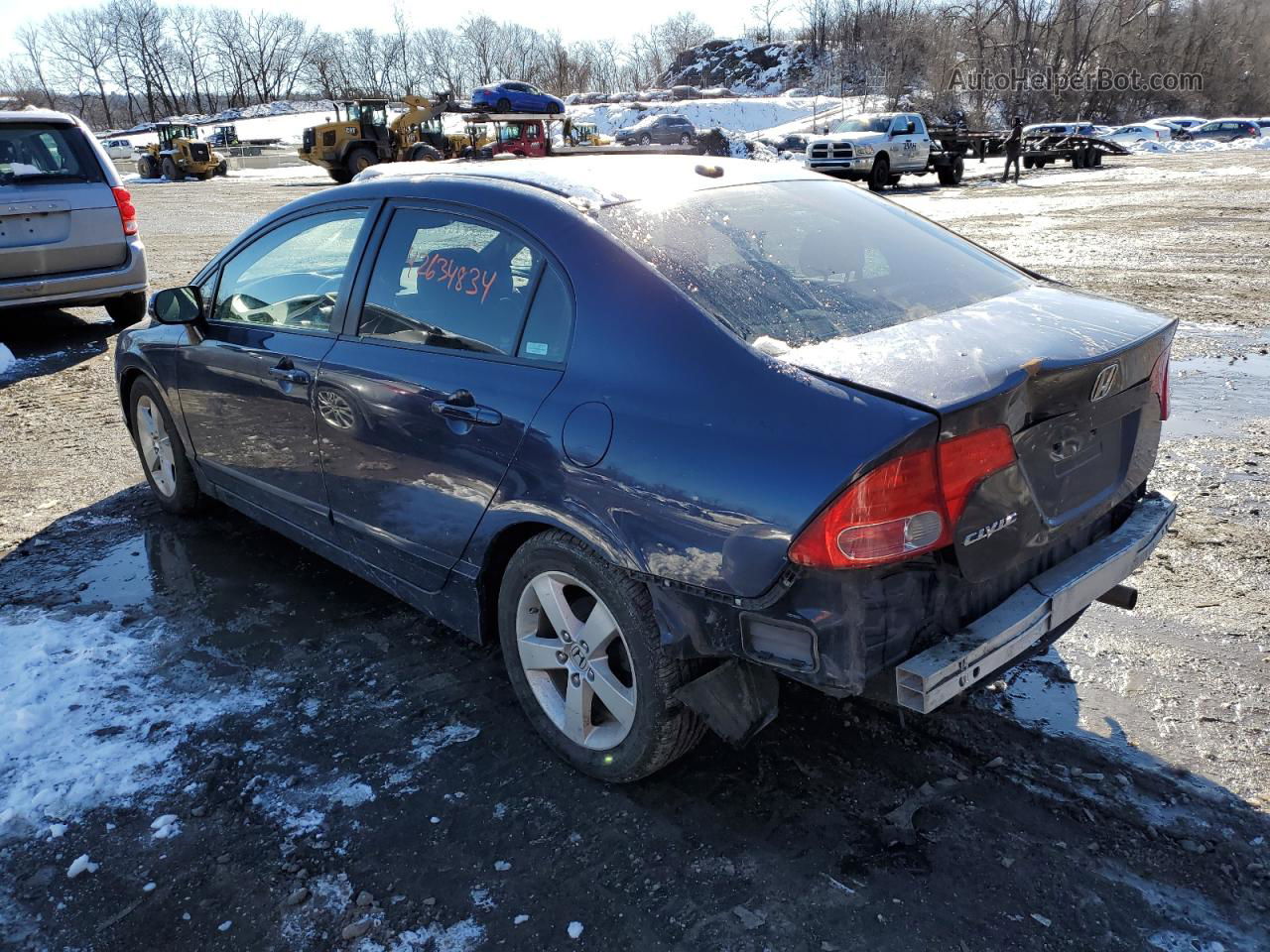 2008 Honda Civic Exl Blue vin: 1HGFA16978L081688