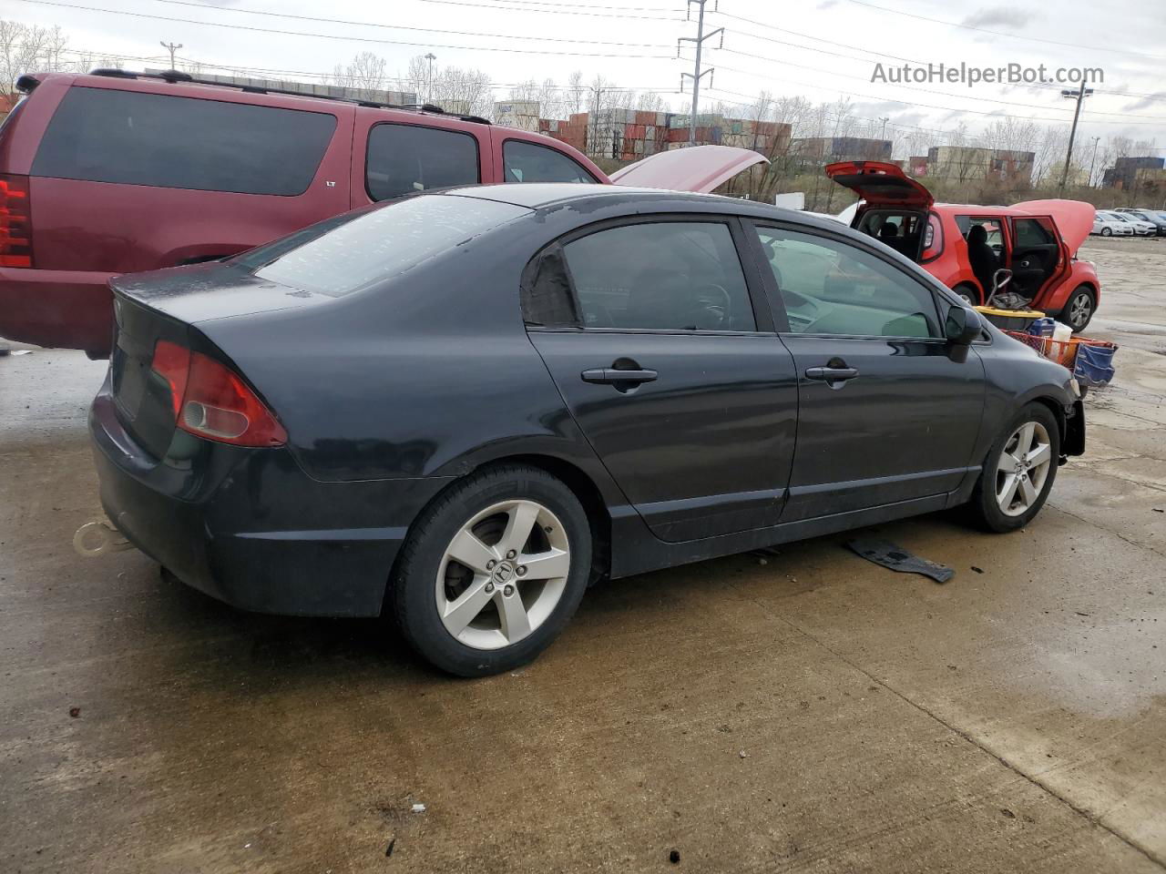 2008 Honda Civic Exl Black vin: 1HGFA16988L050370