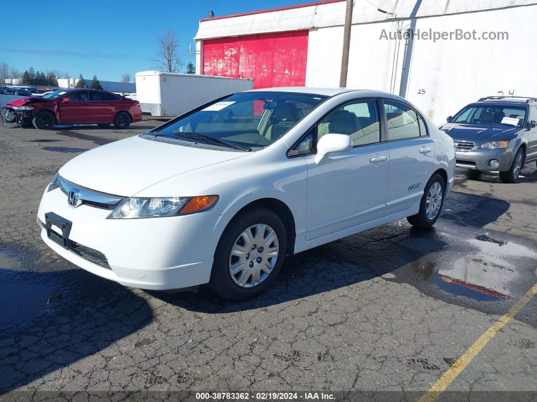 2008 Honda Civic Gx White vin: 1HGFA46538L000815