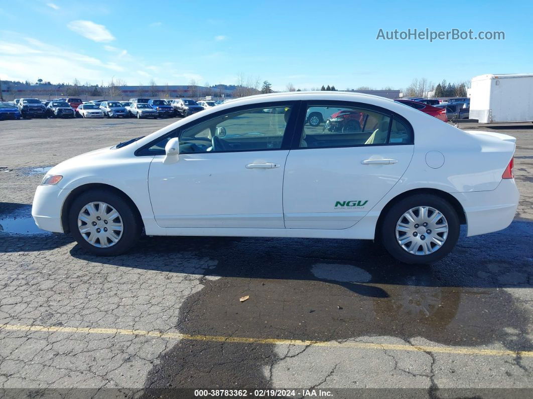 2008 Honda Civic Gx White vin: 1HGFA46538L000815