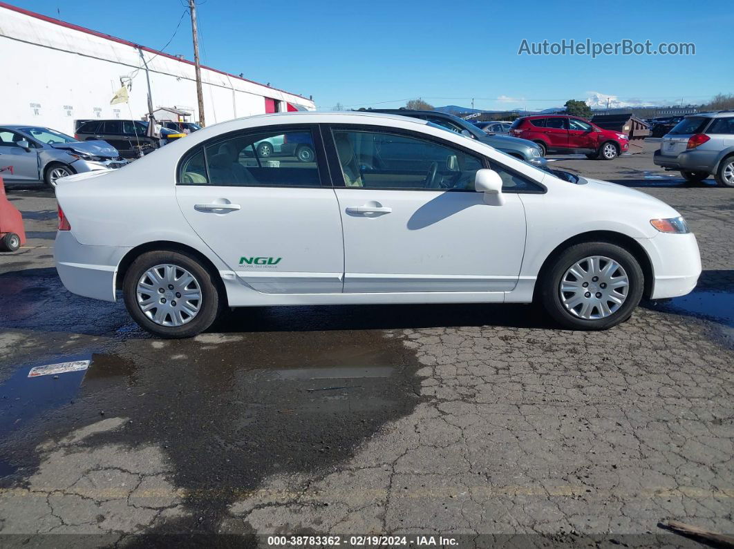 2008 Honda Civic Gx White vin: 1HGFA46538L000815