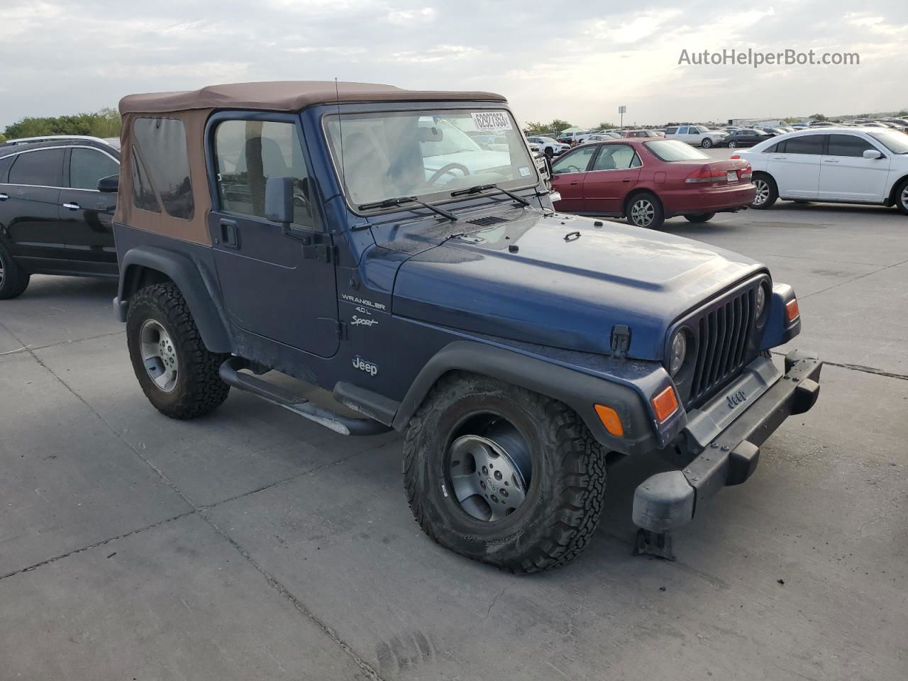 2000 Jeep Wrangler / Tj Sport Blue vin: 1J4FA49S7YP731881