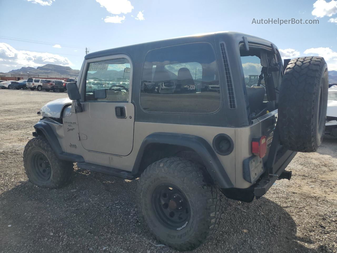 2000 Jeep Wrangler / Tj Sport Brown vin: 1J4FA49S9YP738458