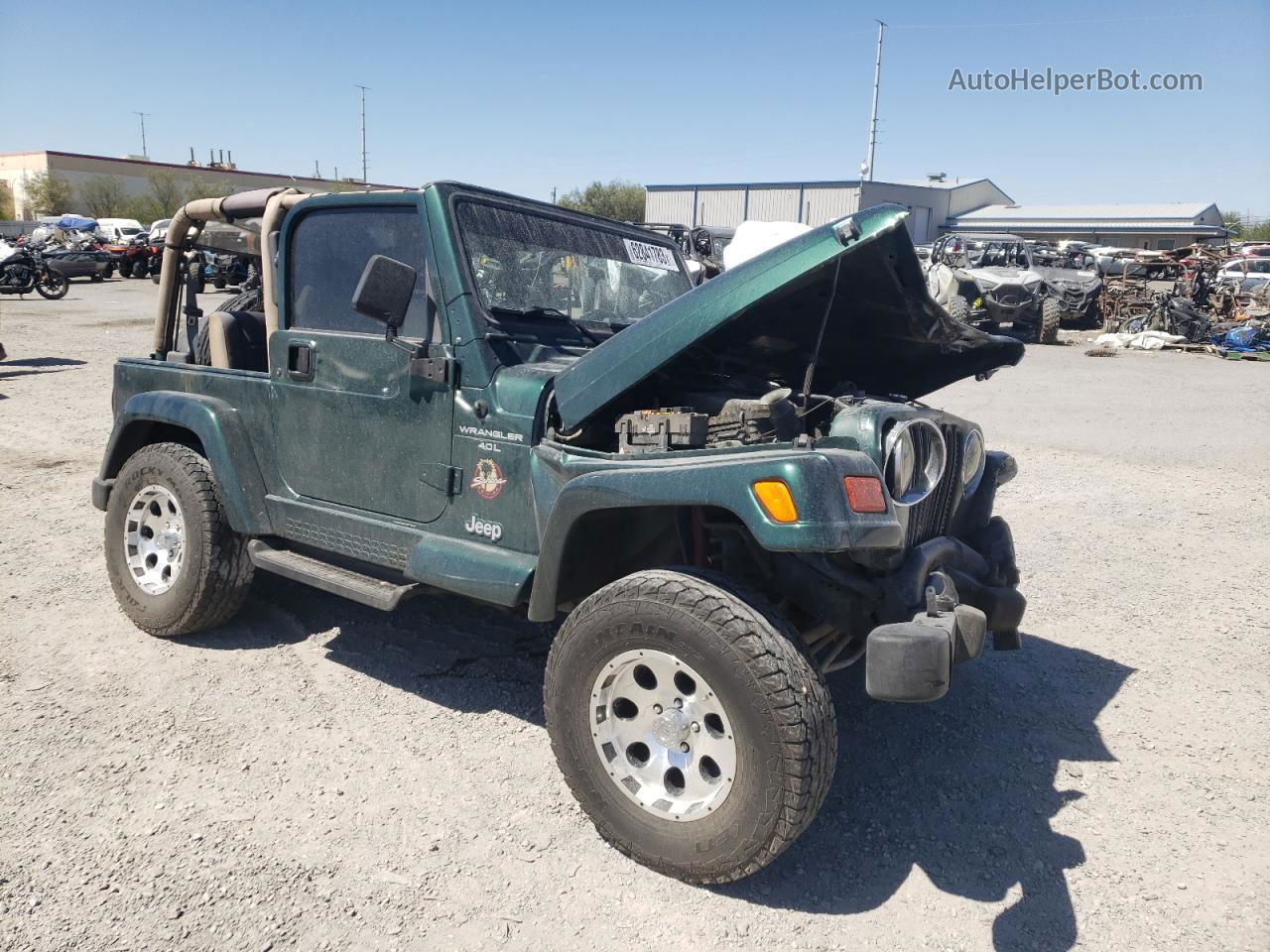 2000 Jeep Wrangler / Tj Sahara Green vin: 1J4FA59S3YP718647