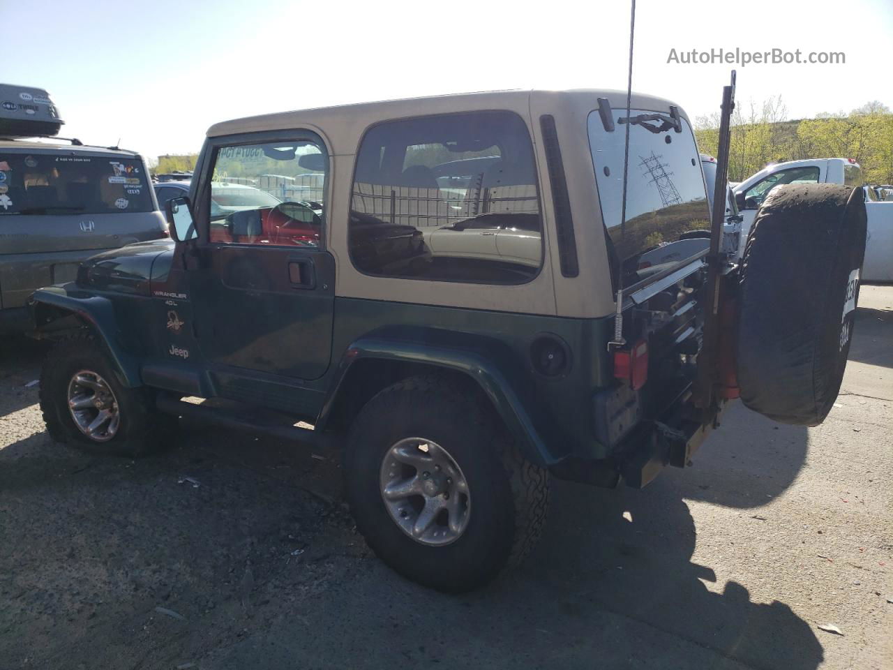 2000 Jeep Wrangler / Tj Sahara Green vin: 1J4FA59S9YP760157