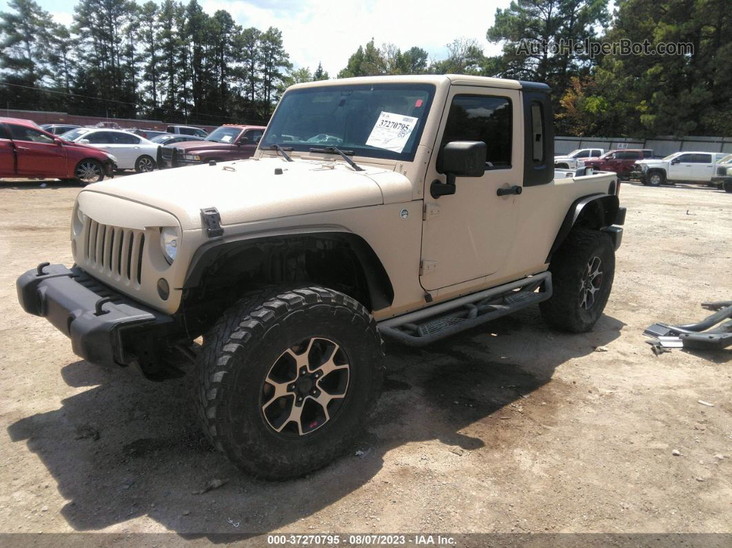 2014 Jeep Wrangler Unlimited Sahara Бежевый vin: 1C4BJWEG8EL151124