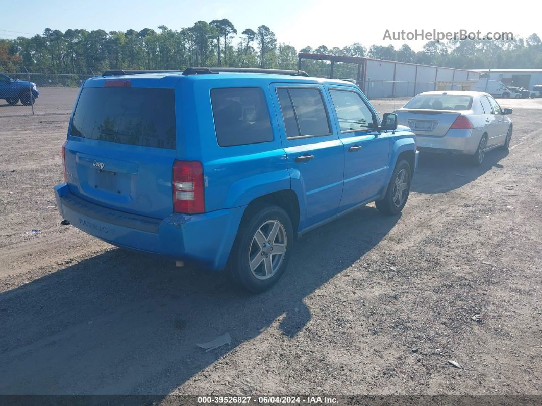 2008 Jeep Patriot Sport Light Blue vin: 1J8FF28W08D619806