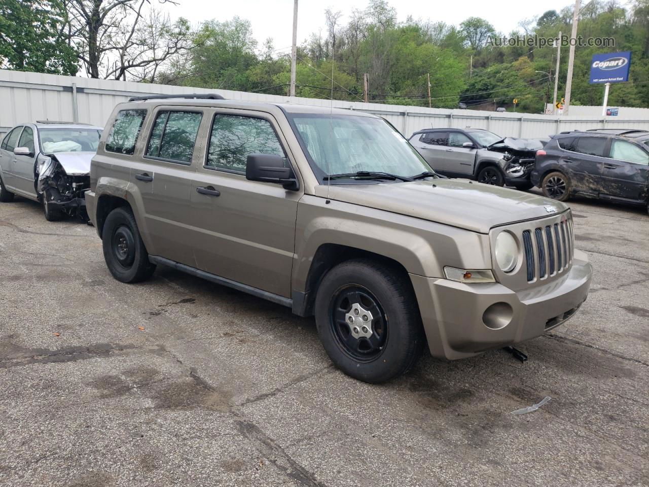 2008 Jeep Patriot Sport Tan vin: 1J8FF28W08D624603