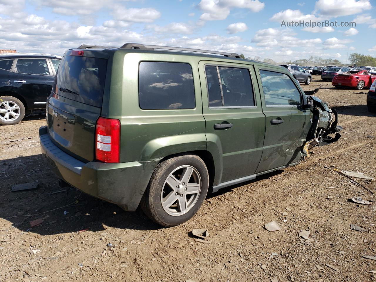 2008 Jeep Patriot Sport Green vin: 1J8FF28W08D662901