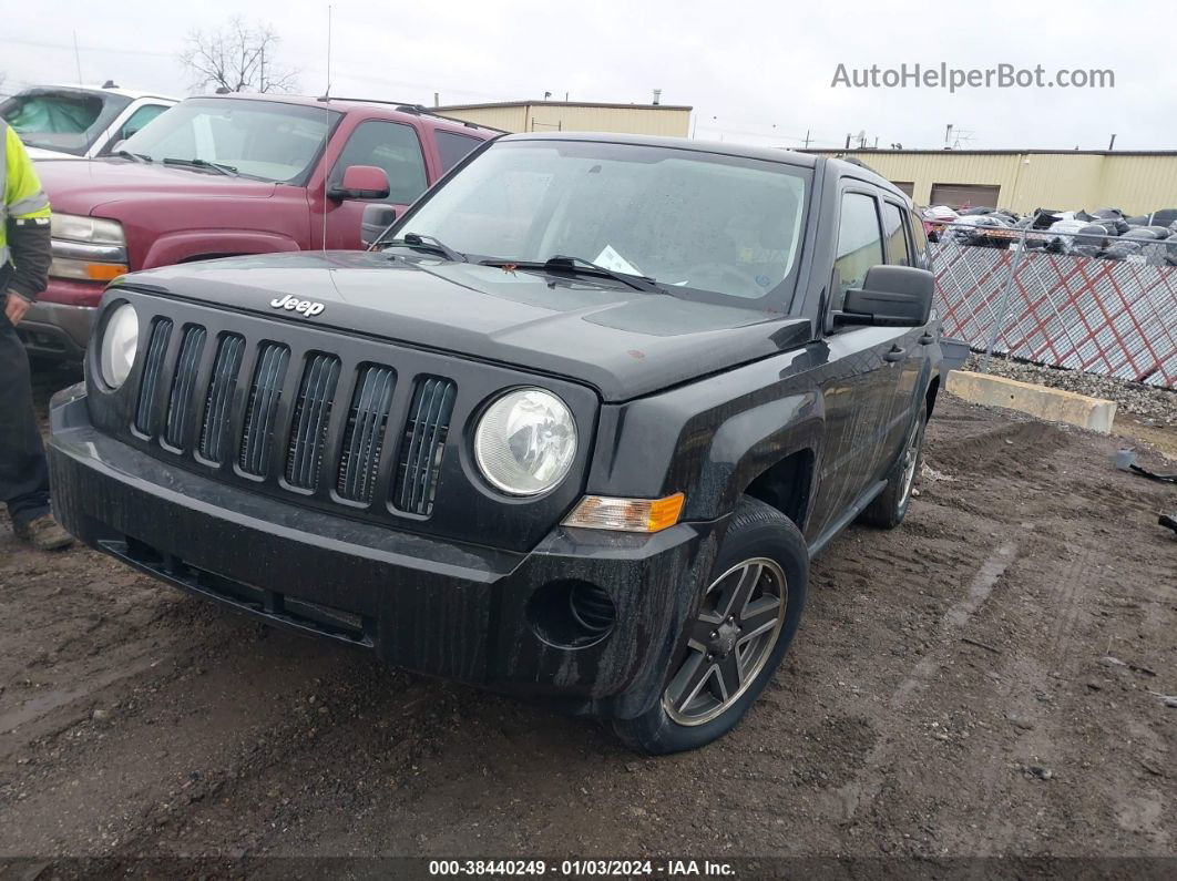 2008 Jeep Patriot Sport Black vin: 1J8FF28W08D736754