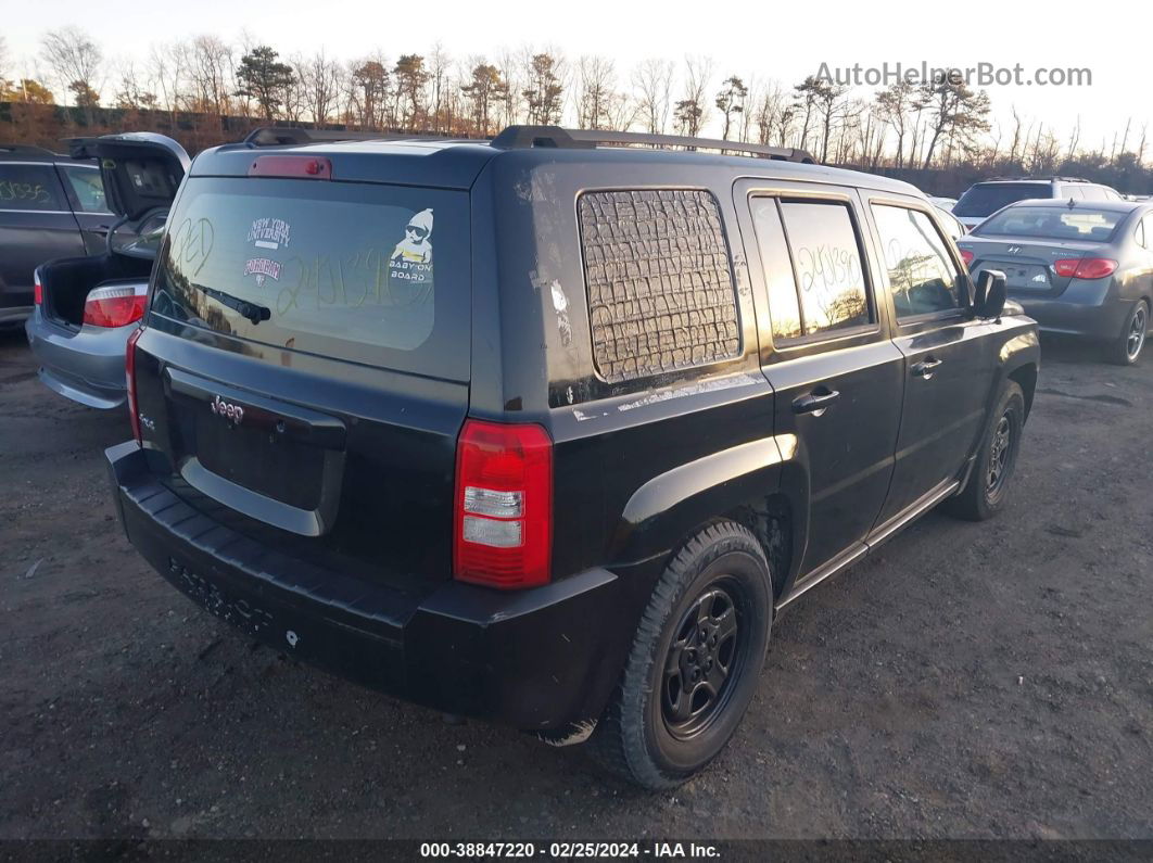 2008 Jeep Patriot Sport Black vin: 1J8FF28W18D504616