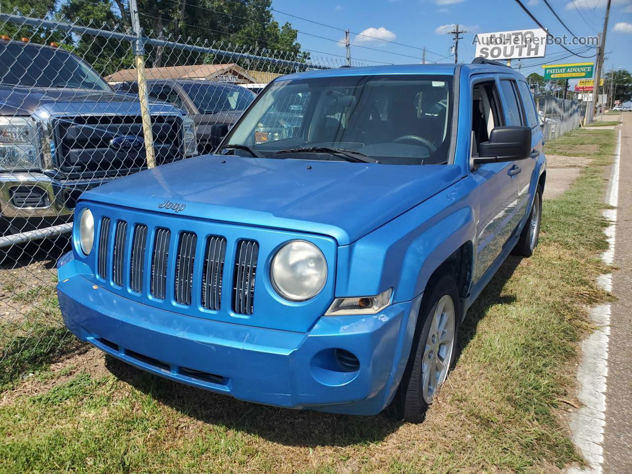 2008 Jeep Patriot Sport Blue vin: 1J8FF28W18D619538