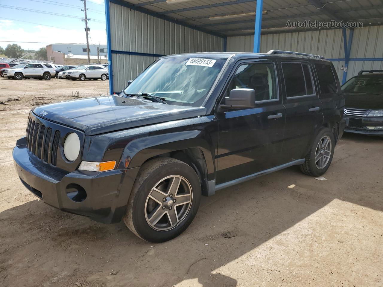 2008 Jeep Patriot Sport Black vin: 1J8FF28W18D719705