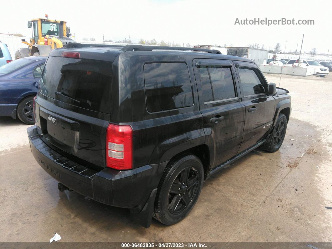 2008 Jeep Patriot Sport Black vin: 1J8FF28W18D786904