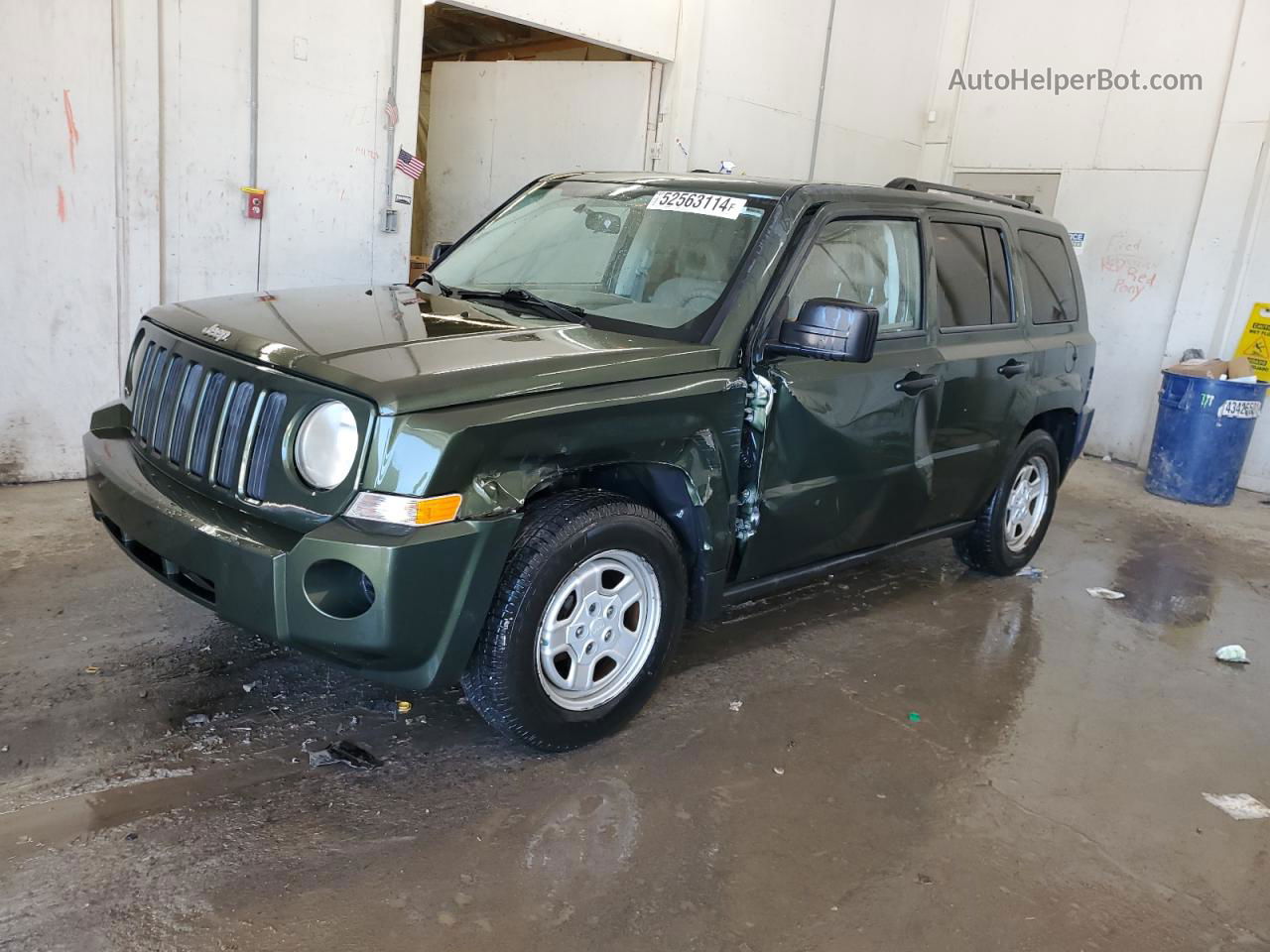 2008 Jeep Patriot Sport Green vin: 1J8FF28W28D555395