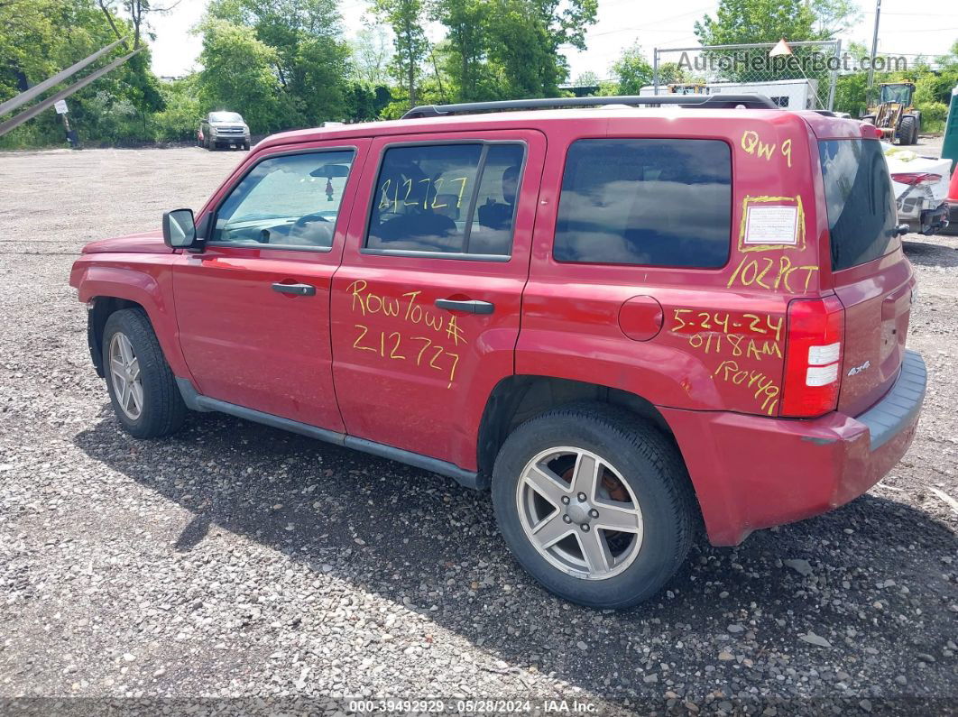 2008 Jeep Patriot Sport Red vin: 1J8FF28W28D632900