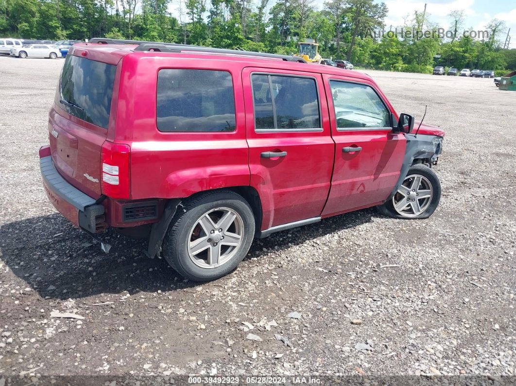 2008 Jeep Patriot Sport Red vin: 1J8FF28W28D632900